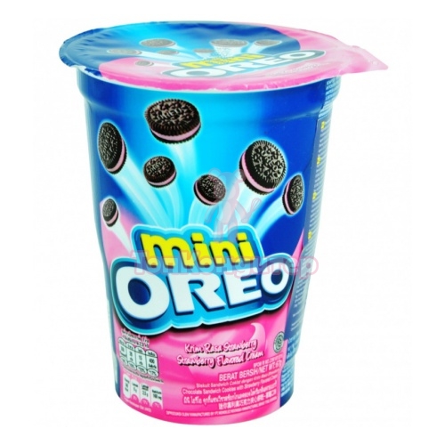 Печенье mini Oreo strawberry (клубника) 61,3гр