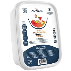Пюре замороженное "AGROBAR" Арбуз-Маракуйя 250 г