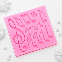 Молд силиконовый 11,5×11 см "Ноты"